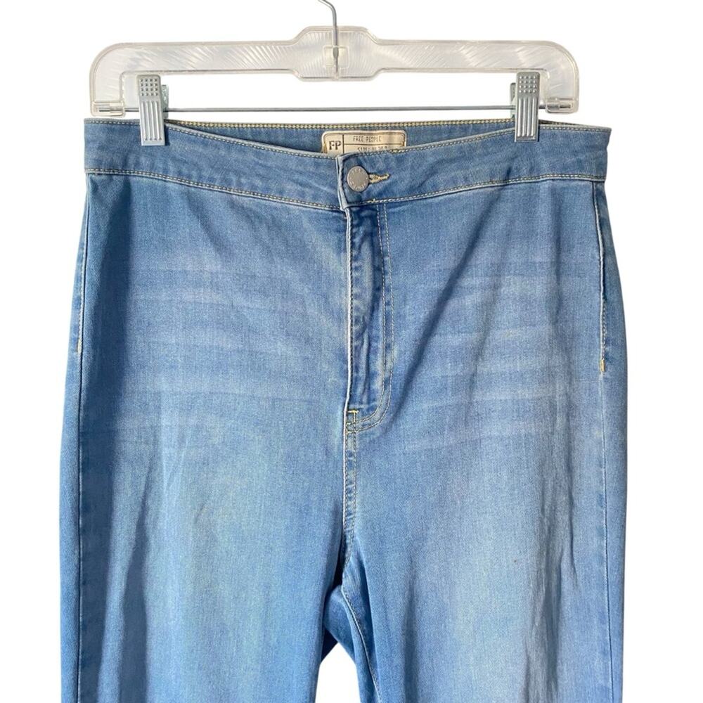 Free People Just Float On Flared Jeans Bell Bottom size 30 High Rise Waist - Picture 4 of 9